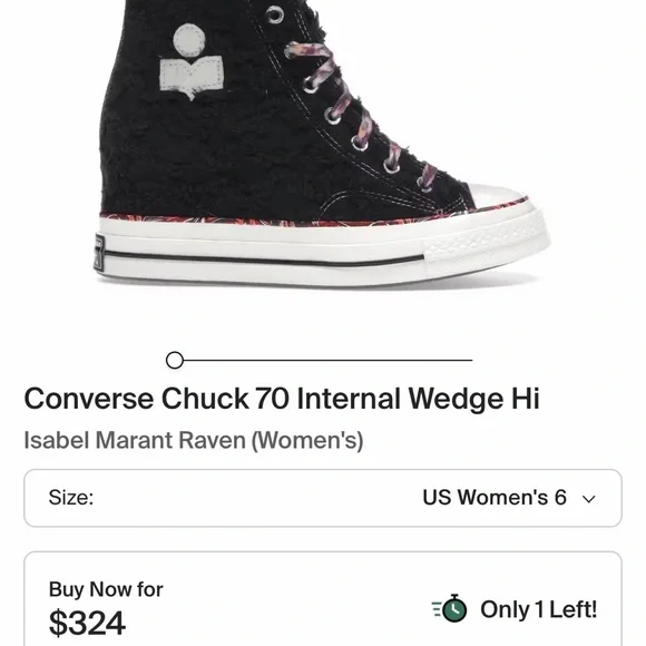 New Converse Isabel Marant x Wmns Chuck 70 Internal Wedge High - Picture 4 of 12